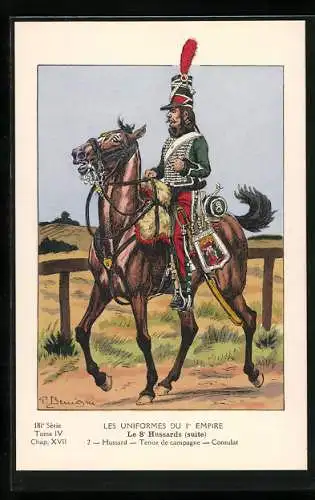 AK Le 8e Hussards (suite), Hussard, Tenue de campagne, Consulat