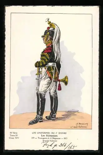 AK Les Cuirassiers, Trompette du 6e Régiment, 1813