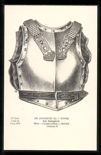 AK Les Cuirassiers, Cuirasse d`officier, 1805-1810