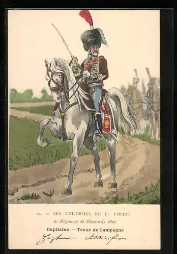 AK 2e Régiment de Hussards 1807, Capitaine, Ternue de Campagne