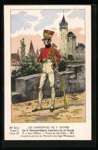 AK Le 2e Chevau-légers Lanciers de la Garde, Sous-officier, 1813