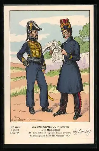 AK Les Mamelucks, Sous-Officiers, 1813