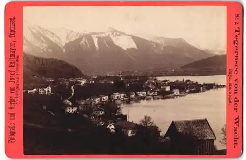 Fotografie Josef Reitmayer, Tegernsee, Ansicht Tegernsee, Blcik nach dem Ort von der Wacht aus gesehen