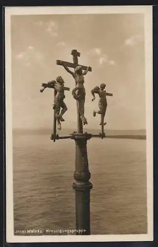 AK Insel Mainau, Kreuzigungsgruppe