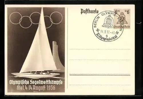 AK Kiel, Olympische Segelwettkämpfe, August 1936 15+10