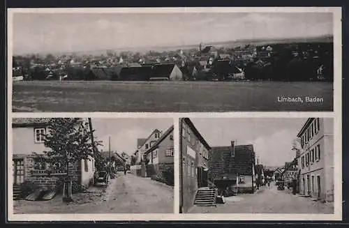 AK Limbach /Baden, Teilansicht, Strassenpartien