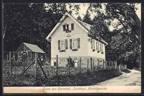 AK Herrenalb, Das Hotel-Landhaus Mathildenruh