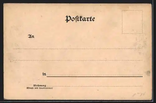 AK Fürstenstein / Werra, Gutshof, Rückansicht, Fachwerkhäuser, Pferd