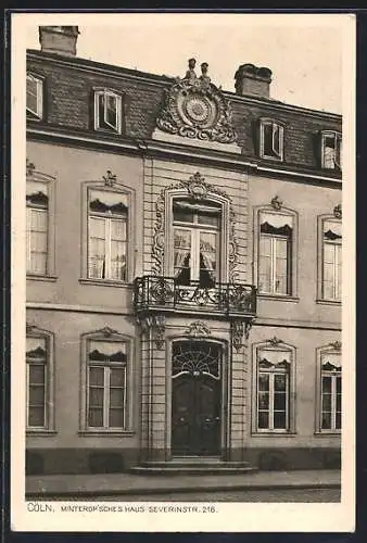 AK Köln, Minterop`sches Haus, Severinstrasse 218