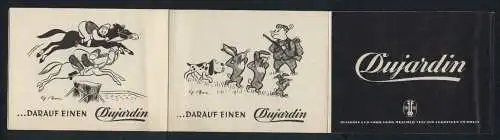 Werbebillet Uerdingen am Rhein, Dujardin & Co., Weinbrandhersteller, Comic Strips