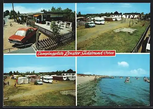 AK Grömitz /Ostsee, Campingplatz Lenster Südstrand mit Imbiss, Bes. Herta Flägel