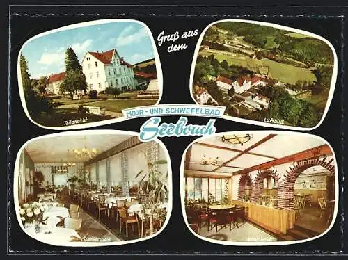 AK Vlotho a. d. Weser, Restaurant Seebruch, Innenansichten Speiseraum und Nebelkeller