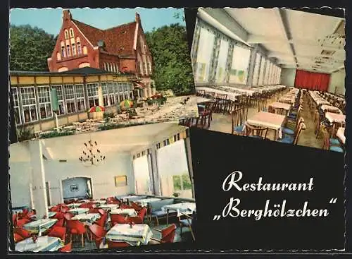 AK Hildesheim, Restaurant Berghölzchen, Innenansichten