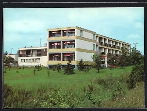 AK Gerolstein /Eifel, Das Seehotel am Stausee der Familie Wipperfeld