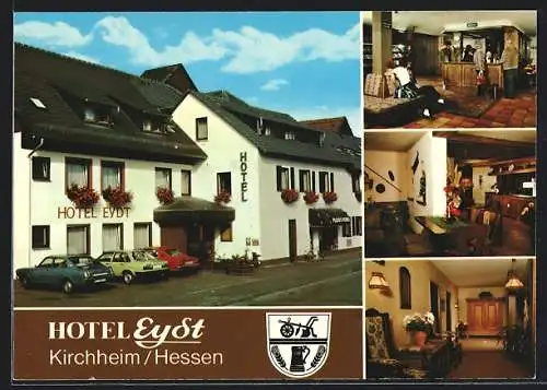 AK Kirchheim /Hessen, Das Hotel Eydt mit Innenansichten