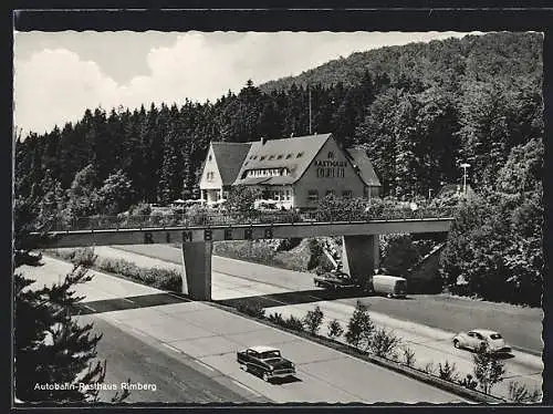 AK Rimberg über Hersfeld, Das Autobahn-Rasthaus Heinr. Stumpf