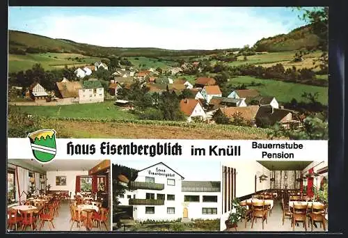 AK Kirchheim-Willingshain / Hessen, Die Pension Haus Eisenbergblick mit Innenansichten, Inh. Ehepaar Lipphardt