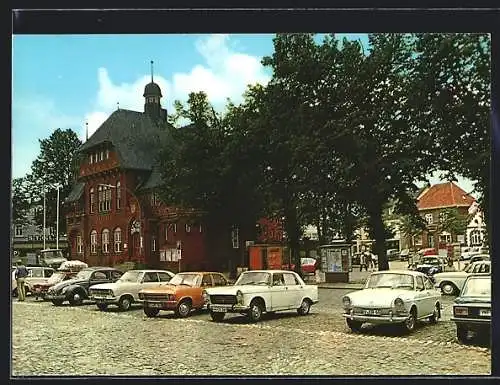 AK Insel Fehmarn, Ostseebad Burg, Am Rathaus