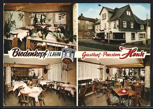 AK Biedenkopf /Lahn, Gasthof-Pension Henk, Innenansichten