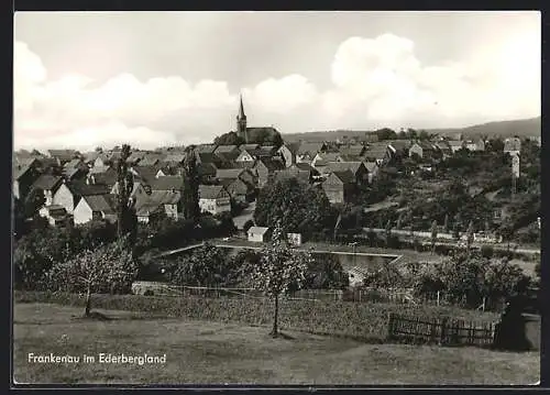 AK Frankenau im Ederbergland, Teilansicht mit Kirche