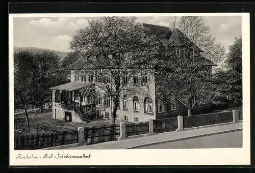 AK Bad Salzhemmendorf, Kinderheim aus der Vogelschau