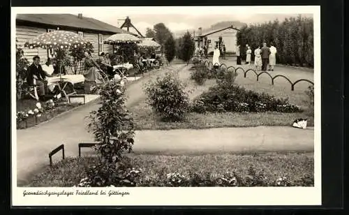 AK Friedland / Leine, Grenzdurchgangslager mit Parkpartie