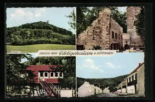 AK Eddigehausen b. Göttingen, Landschulheim, Burghof, Siedlung