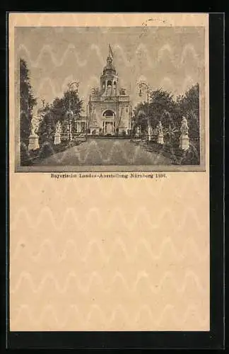 AK Nürnberg, Bayerische Landes-Ausstellung 1896, Ausstellungsgebäude, Ganzsache Bayern 5 Pfennig