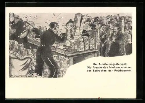 AK Düsseldorf, Rheinische Briefmarken-Ausstellung Juni 1936, Der Ausstellungsstempel, Ganzsache