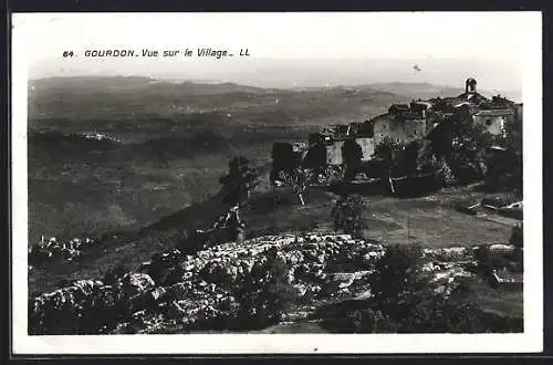 AK Gourdon, Vue sur le Village