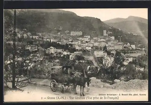 AK Grasse /A.-M., Vue Generale, Vue prise de St-Francois