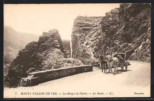 AK Haute Vallée du Var, Les Gorges de Daluis, la Route