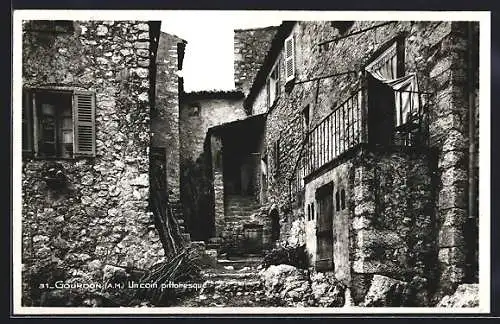 AK Gourdon /Alpes-Maritimes, Un coin pittoresque