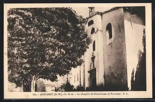 AK Auribeau /Alpes-Maritimes, La Chapelle de Notre-Dame du Vaucluse