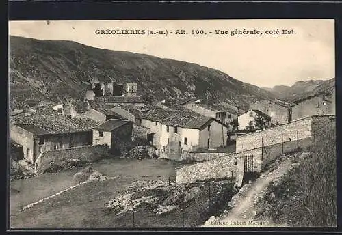 AK Grèoliéres /Alpes-Maritimes, Vue générale, coté Est