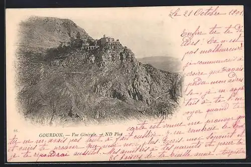 AK Gourdon /A.-M., Vue Generale