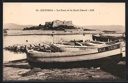 AK Antibes, Le Port et le Fort Carré