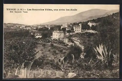 AK Vence, Les Nouvelles Villas, vue entre les Aloes