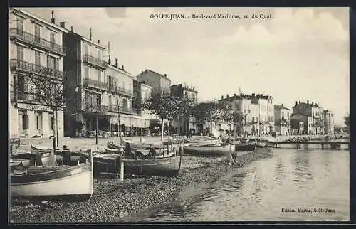 AK Golfe-Juan, Boulevard Maritime, vu du Quai