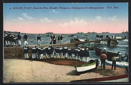 AK Juan-les-Pins, Escadre Francaise, Compagnies de débarquement