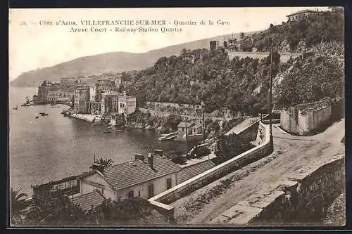 AK Villefranche-sur-Mer, Quartier de la Gare