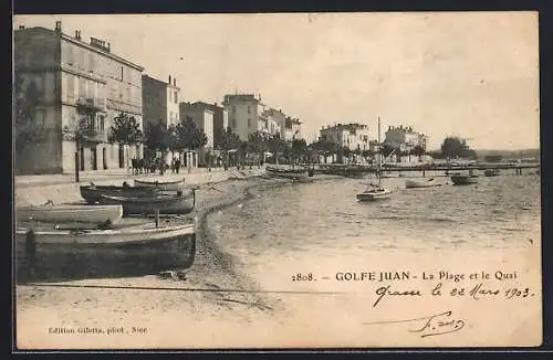 AK Golfe-Juan, la plage et le quai