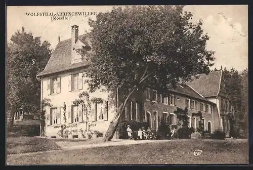 AK Wolfsthal-Abreschwiller /Moselle, Partie am Gasthaus