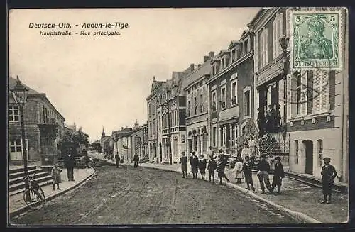 AK Audun-le-Tige, Rue principale