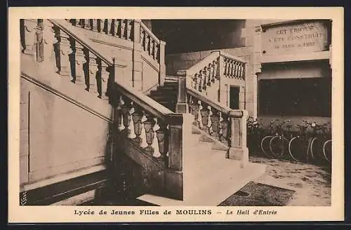 AK Moulins, Lycée de Jeunes Filles, le Hall d`Entrée