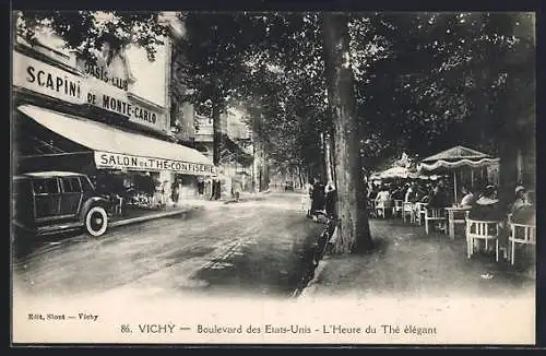 AK Vichy, Boulevard des Etats-Unis, L`Heure du Thé élégant