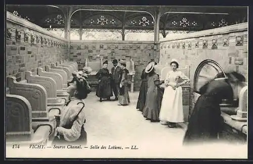 AK Vichy, Source Chomel, Salle des Lotions, Badekultur