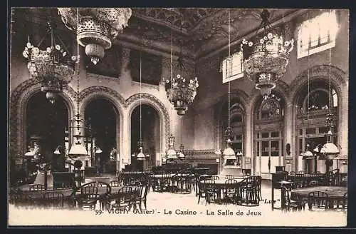 AK Vichy, Le Casino, La Salle de Jeux, Saalansicht