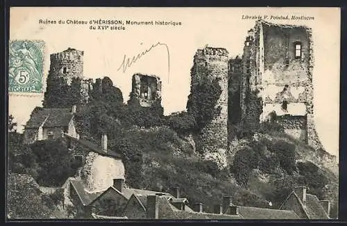 AK Hérisson, Ruines du Chateau
