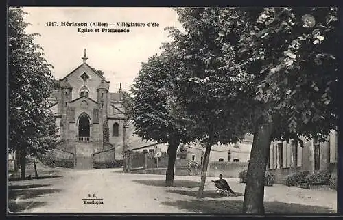 AK Hérisson /Allier, Eglise et Promenade